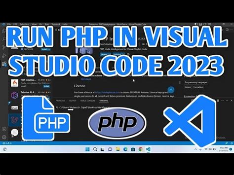 how to install php in visual studio