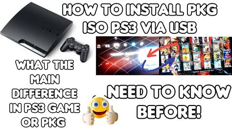 how to install pkg files on ps3
