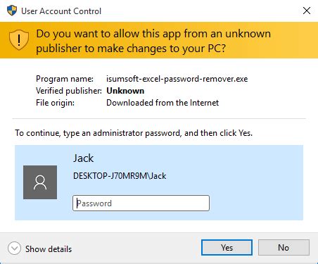 how to install program without admin password windows 10