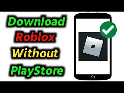 how to install roblox without play store