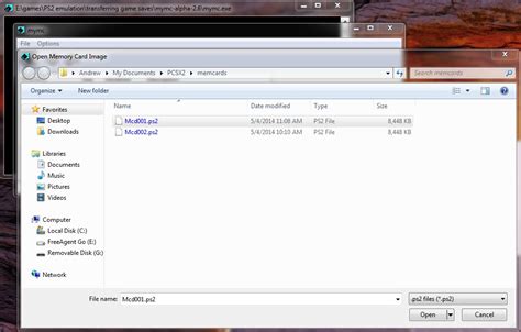 how to install save data pcsx2