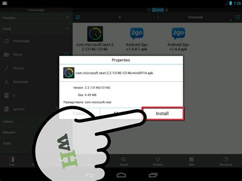 how to install software in android mobile from pc
