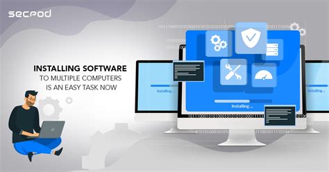 how to install software on network computers