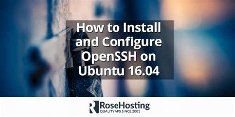 how to install ssh in ubuntu 16.04