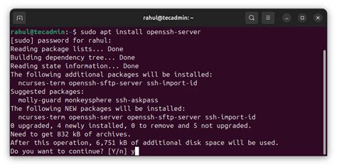 how to install ssh in ubuntu 24.04