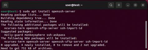 how to install ssh in ubuntu terminal