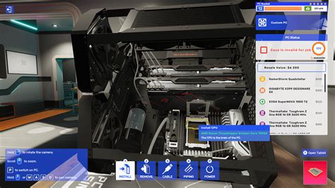 how to install storage on pc building simulator