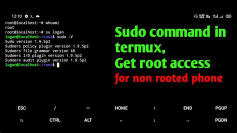 how to install sudo in termux without root