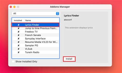 how to install vlc extension mac