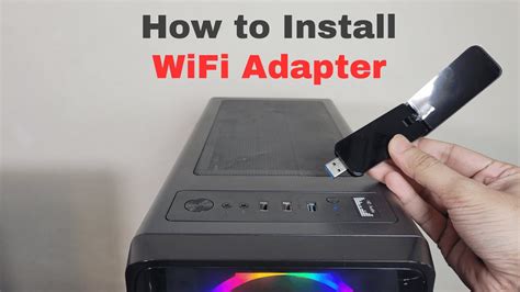 how to install wifi adapter in pc