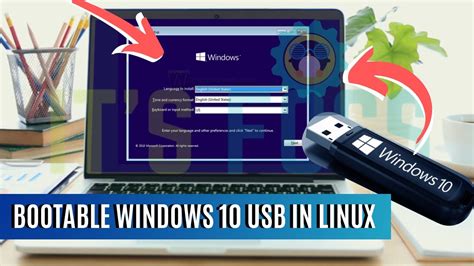 how to install windows 10 from usb on linux