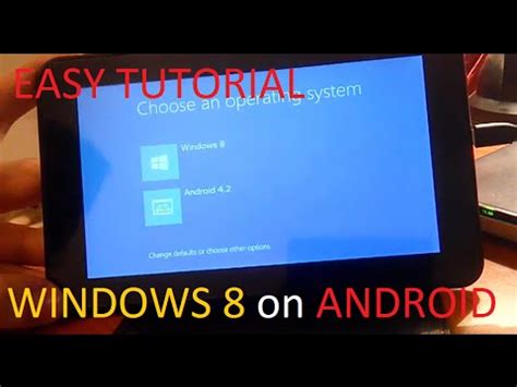 how to install windows 8 on android phone