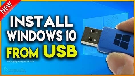 how to install windows on a pc from usb