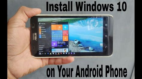 how to install windows on an android phone