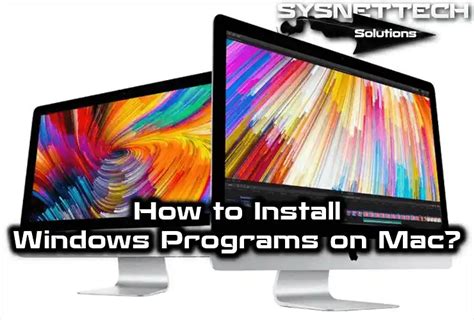 how to install windows software on mac