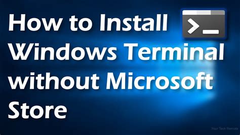 how to install windows terminal without microsoft store