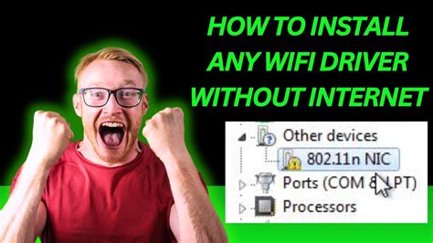 how to install wireless driver without internet