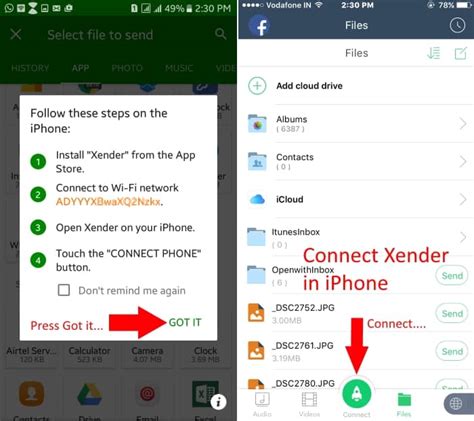how to install xender on iphone