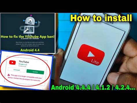 how to install youtube on android 4.1.2
