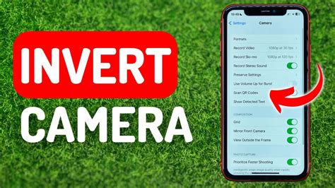 how to invert a picture on iphone camera