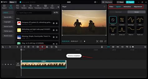 how to invert a video in capcut desktop