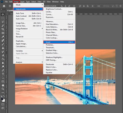 how to invert colors in photoshop