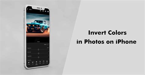 how to invert colours on iphone camera