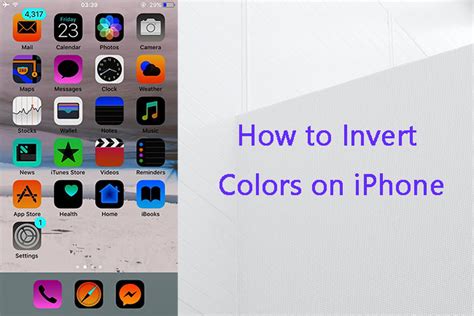 how to invert colours on iphone camera roll