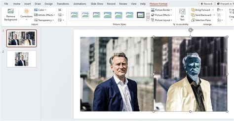 how to invert image color powerpoint