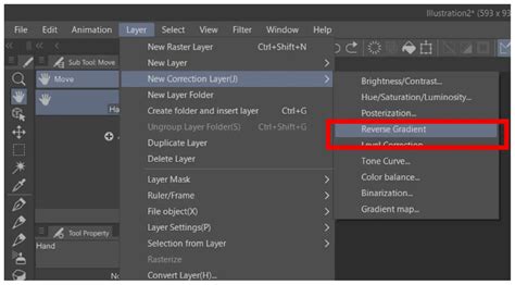 how to invert layer color in clip studio paint