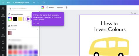 how to invert photo on canva