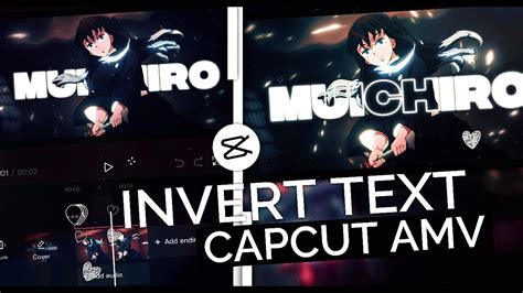 how to invert text on capcut