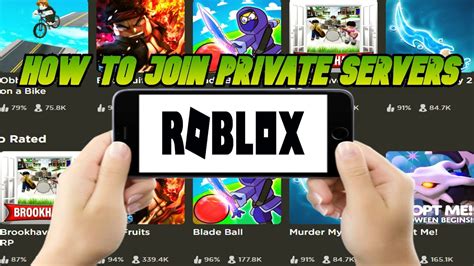 how to join roblox private servers on mobile