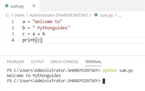 how to join two variables in python