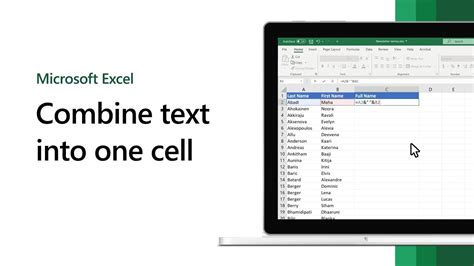 how to keep all words in one cell excel