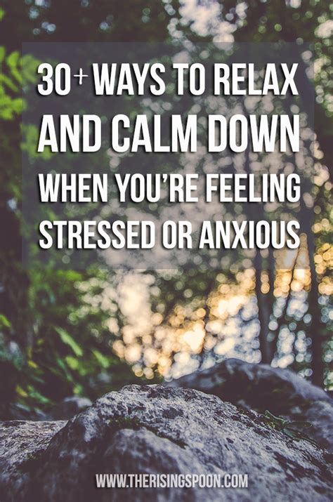 how to keep calm when anxious