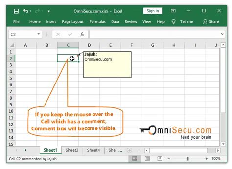 how to keep comments visible in excel