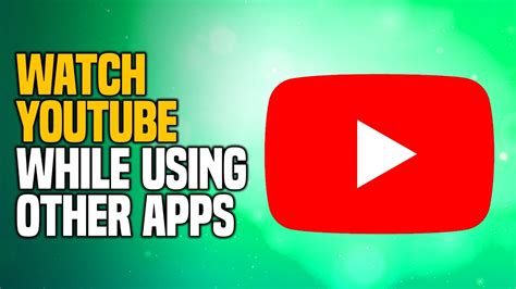 how to keep listen to youtube while using other apps