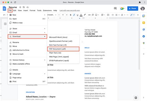 how to keep pdf format in google docs