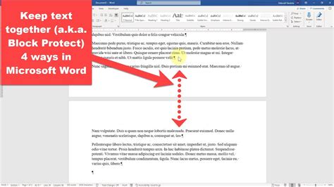 how to keep text with picture in word