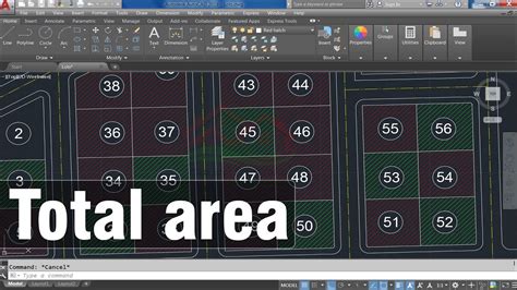 how to know hatch area in autocad