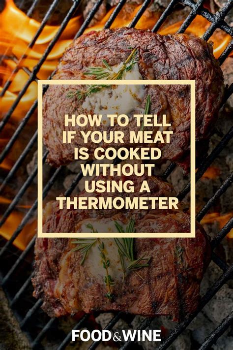 how to know if a steak is cooked without a thermometer