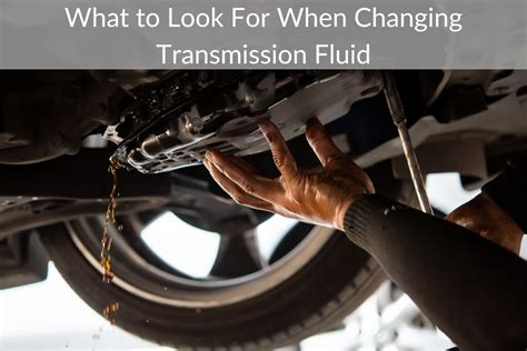 how to know if you need to change transmission fluid