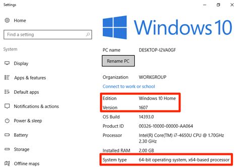 how to know operating system version in windows