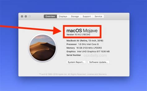 how to know os version on mac