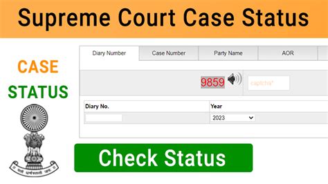 how to know the case status in court