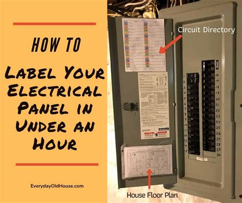 how to label electrical panel