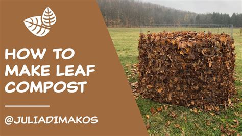 how to leaf compost