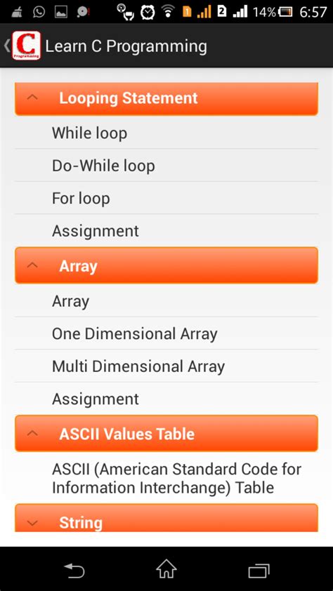 how to learn c programming in mobile