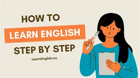 how to learn english language step by step